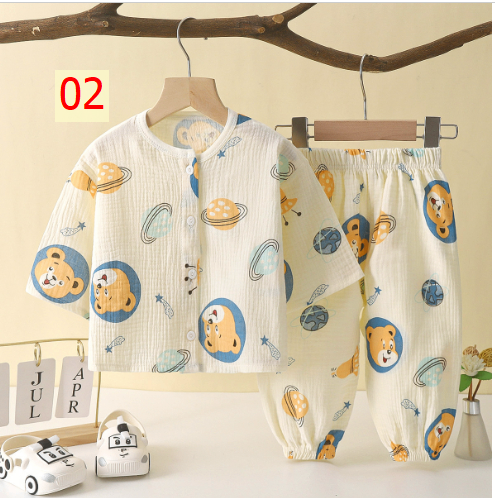 24HA137.15 - BỘ XÔ MUSLIN CHO BÉ