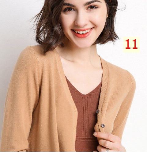 24HA137.10 - ÁO CARDIGAN NỮ BASIC