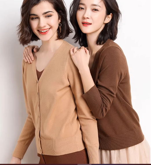 24HA137.10 - ÁO CARDIGAN NỮ BASIC
