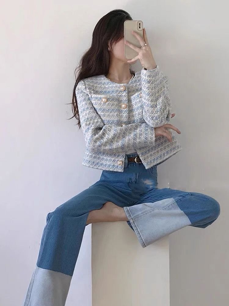 24HA157.14 - ÁO KHOÁC DẠ TWEED QC