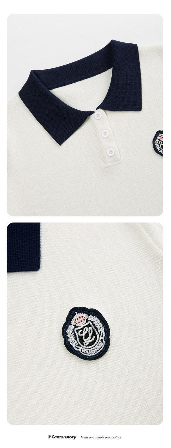 24HA157.31 - ÁO POLO DỆT KIM FOREVER 21