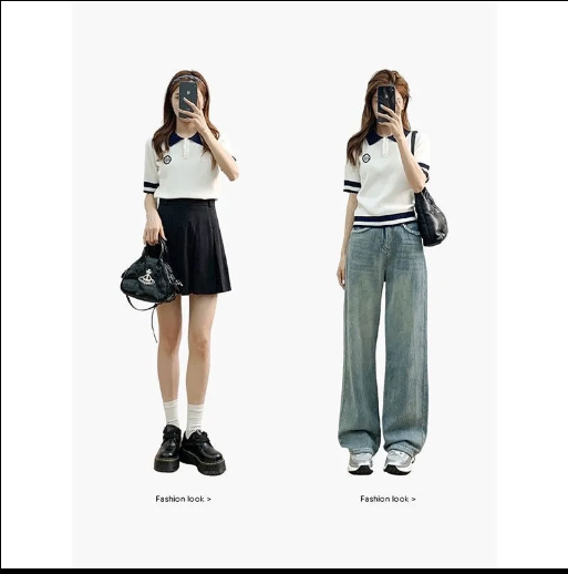 24HA157.31 - ÁO POLO DỆT KIM FOREVER 21