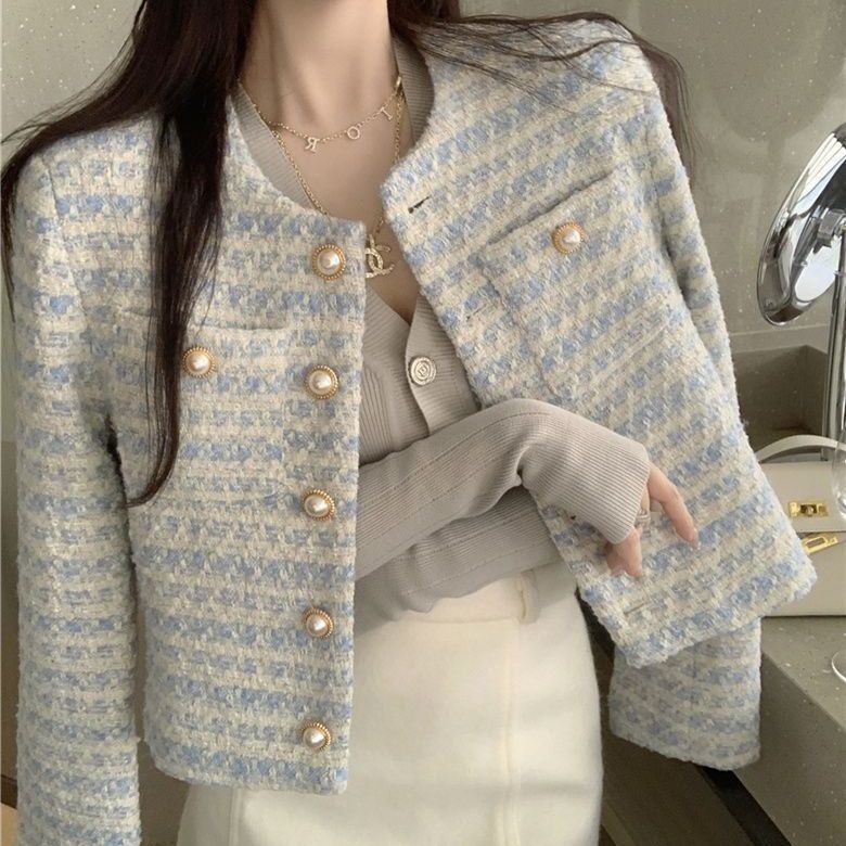 24HA157.14 - ÁO KHOÁC DẠ TWEED QC