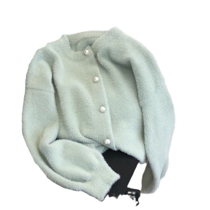 24HA167.19 - ÁO CARDIGAN LEN LÔNG THỎ
