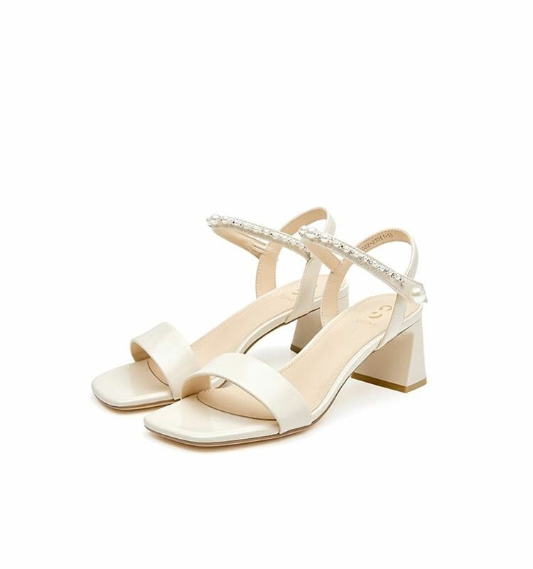 24HA167.24 - SANDAL DÂY ĐÍNH NGỌC TRAI HÃNG JOSINY