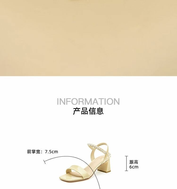 24HA167.24 - SANDAL DÂY ĐÍNH NGỌC TRAI HÃNG JOSINY