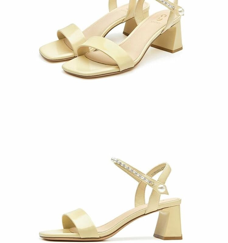 24HA167.24 - SANDAL DÂY ĐÍNH NGỌC TRAI HÃNG JOSINY