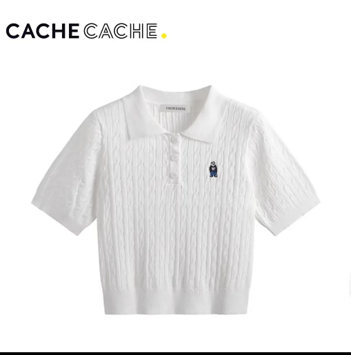 24HA177.18 - ÁO DỆT KIM NỮ CACHE CACHE