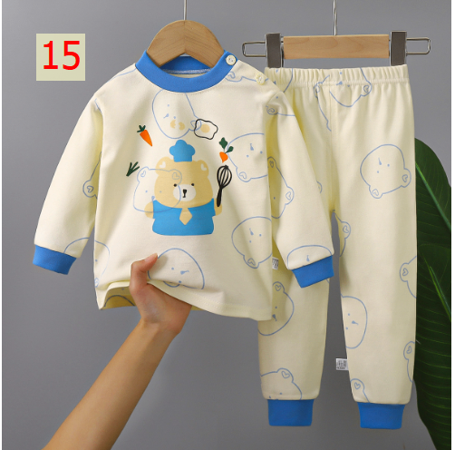 24HA187.25 - SET 2 BỘ MẶC NHÀ COTTON CHO BÉ