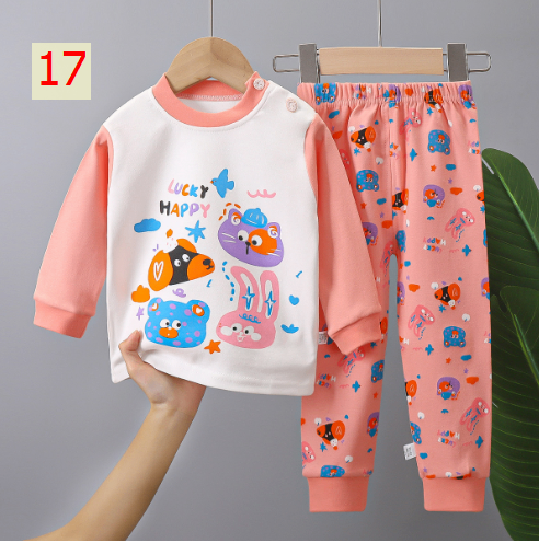 24HA187.25 - SET 2 BỘ MẶC NHÀ COTTON CHO BÉ