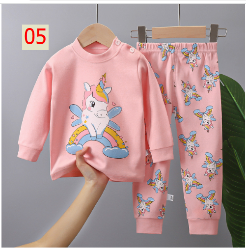 24HA187.25 - SET 2 BỘ MẶC NHÀ COTTON CHO BÉ