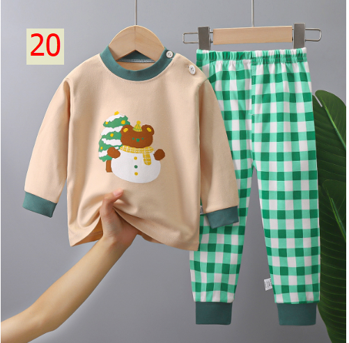 24HA187.25 - SET 2 BỘ MẶC NHÀ COTTON CHO BÉ