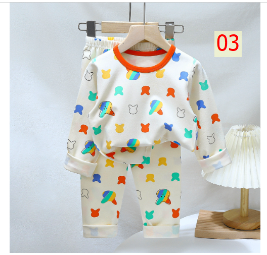 24HA187.02 - BỘ COTTON DÀI TAY CHO BÉ
