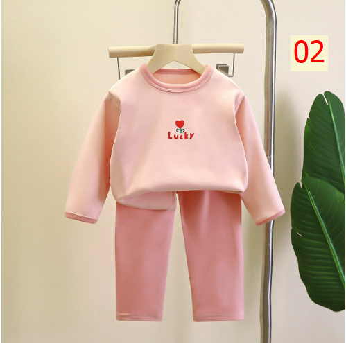 24HA187.15 - SET 2 BỘ TUYẾT NHUNG MẶC NHÀ CHO BÉ