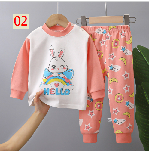 24HA187.25 - SET 2 BỘ MẶC NHÀ COTTON CHO BÉ