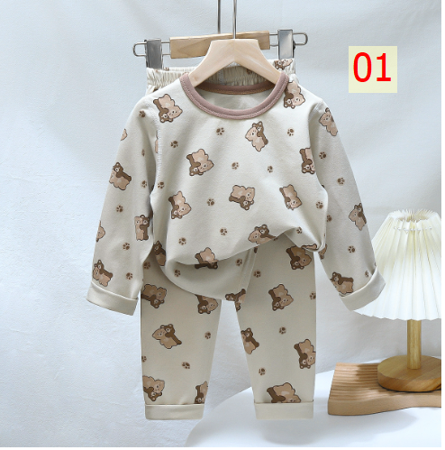 24HA187.02 - BỘ COTTON DÀI TAY CHO BÉ
