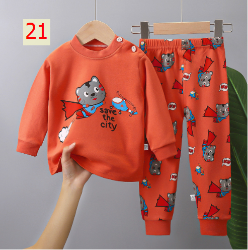 24HA187.25 - SET 2 BỘ MẶC NHÀ COTTON CHO BÉ