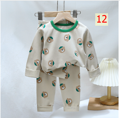 24HA187.02 - BỘ COTTON DÀI TAY CHO BÉ