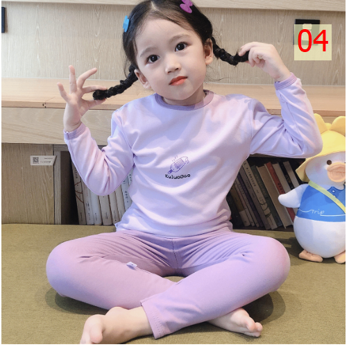 24HA197.03 - SET 2 BỘ NỈ TUYẾT NHUNG CHO BÉ