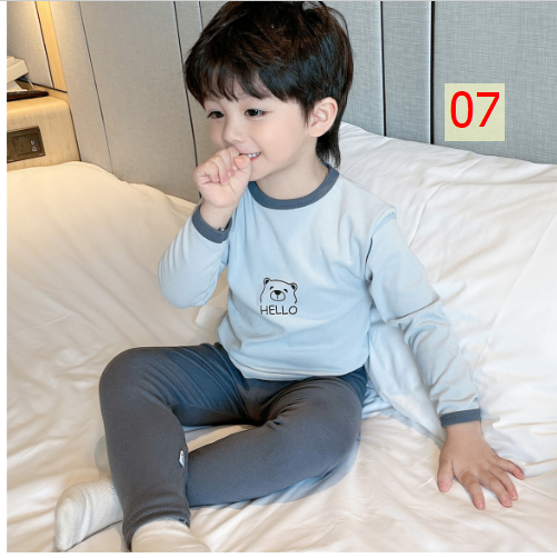 24HA197.03 - SET 2 BỘ NỈ TUYẾT NHUNG CHO BÉ