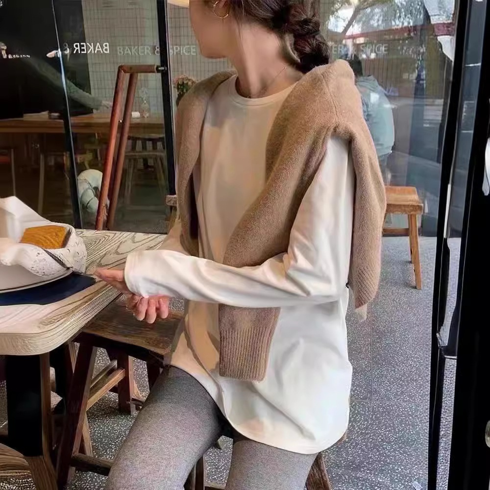 24HA197.07 - ÁO DÀI TAY UNI ĐEN - TRẮNG