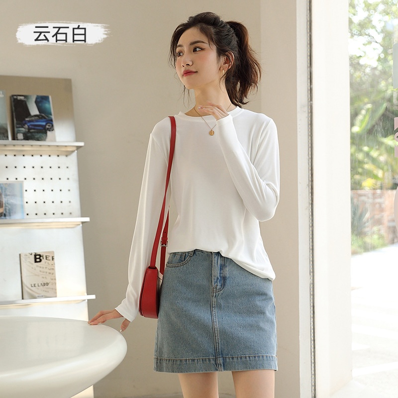 24HA207.12 - ÁO THUN DÀI TAY THU ĐÔNG NỮ