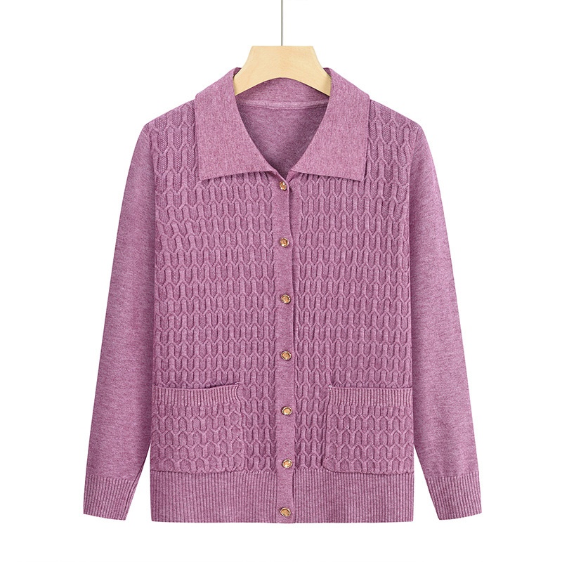 24HA207.15 - ÁO LEN CARDIGAN TRUNG NIÊN