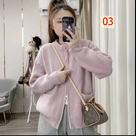 24HA217.12 - ÁO KHOÁC LEN NỮ