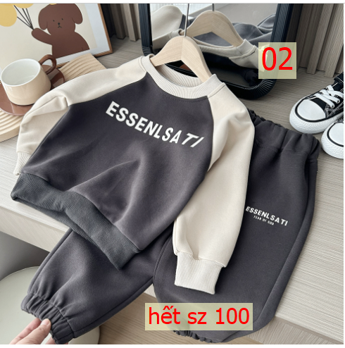 24HA227.12 - BỘ NỈ ESSEN HÃNG KACADY BÉ TRAI