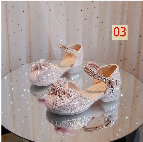 24HA227.29 - GIÀY CAO GÓT BLING CHO BÉ
