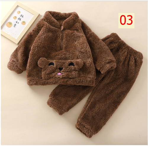 24HA227.17 - BỘ LÔNG CỪU HÌNH GẤU KUTE CHO BÉ