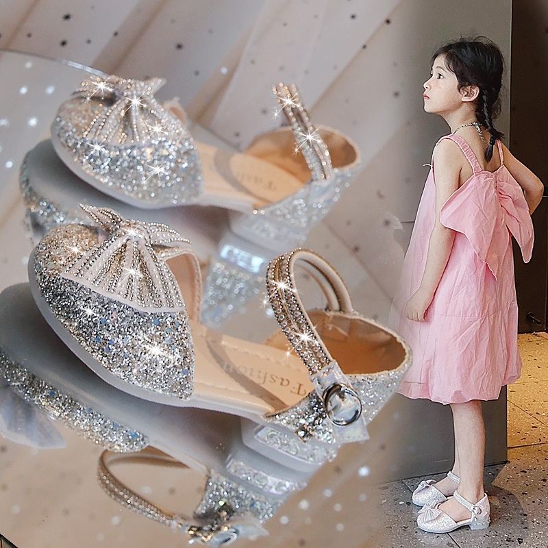 24HA227.29 - GIÀY CAO GÓT BLING CHO BÉ