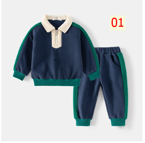 24HA237.18 - BỘ NỈ BÉ TRAI HÃNG WELLKIDS