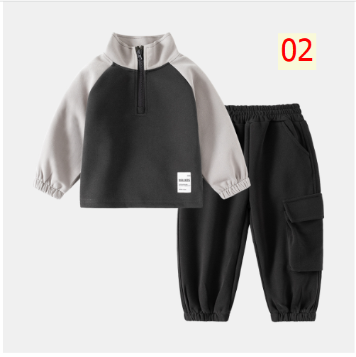 24HA237.18 - BỘ NỈ BÉ TRAI HÃNG WELLKIDS
