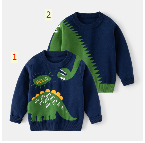 24HA237.15 - ÁO LEN KHỦNG LONG WELLKIDS