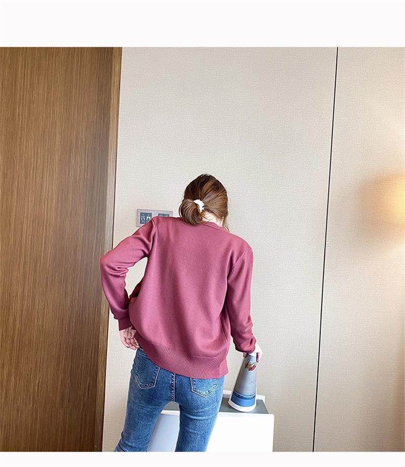 24HA237.08 - CARDIGAN TRƠN BASIC NỮ