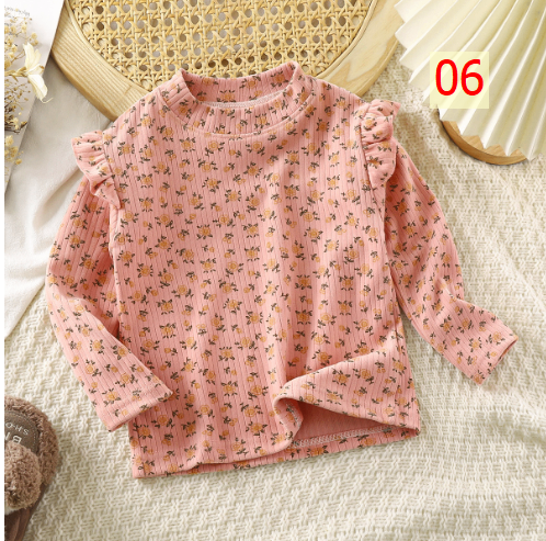 24HA247.17 - SET 2 ÁO NỈ NHUNG TĂM CHO BÉ