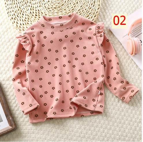 24HA247.17 - SET 2 ÁO NỈ NHUNG TĂM CHO BÉ