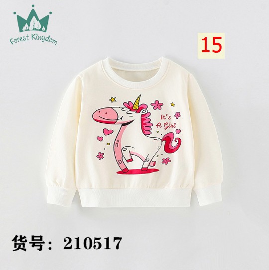 24HA257.20 - SET 2 ÁO NỈ DA CÁ HÃNG FOREST KINGDOM BÉ GÁI