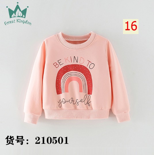24HA257.20 - SET 2 ÁO NỈ DA CÁ HÃNG FOREST KINGDOM BÉ GÁI