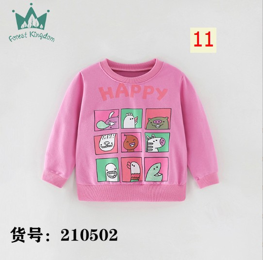 24HA257.20 - SET 2 ÁO NỈ DA CÁ HÃNG FOREST KINGDOM BÉ GÁI