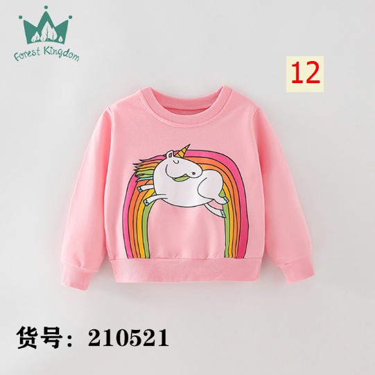 24HA257.20 - SET 2 ÁO NỈ DA CÁ HÃNG FOREST KINGDOM BÉ GÁI