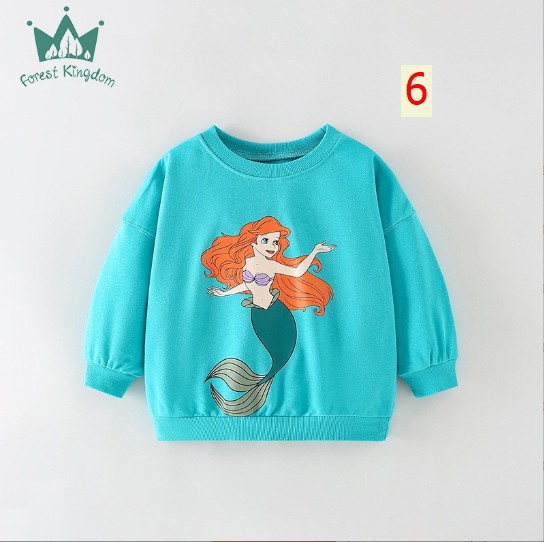 24HA257.20 - SET 2 ÁO NỈ DA CÁ HÃNG FOREST KINGDOM BÉ GÁI