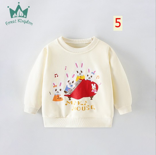 24HA257.20 - SET 2 ÁO NỈ DA CÁ HÃNG FOREST KINGDOM BÉ GÁI