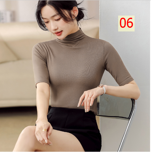 24HA267.01 - ÁO TAY LỬNG CỔ 3P NỮ
