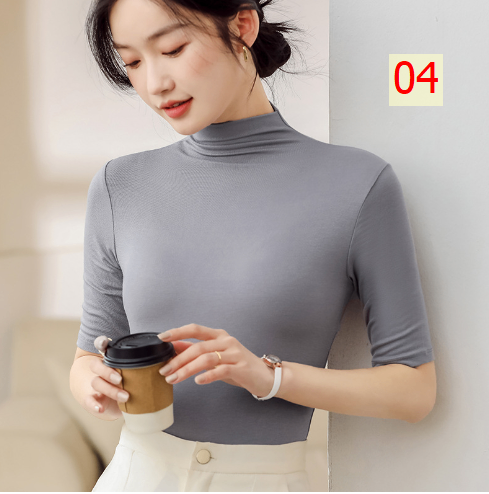 24HA267.01 - ÁO TAY LỬNG CỔ 3P NỮ