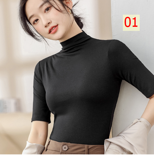 24HA267.01 - ÁO TAY LỬNG CỔ 3P NỮ