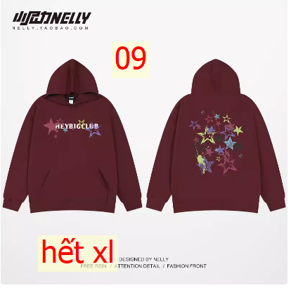 24HA267.21 - ÁO NỈ HODDIE NELLY NAM NỮ