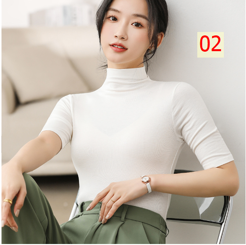 24HA267.01 - ÁO TAY LỬNG CỔ 3P NỮ