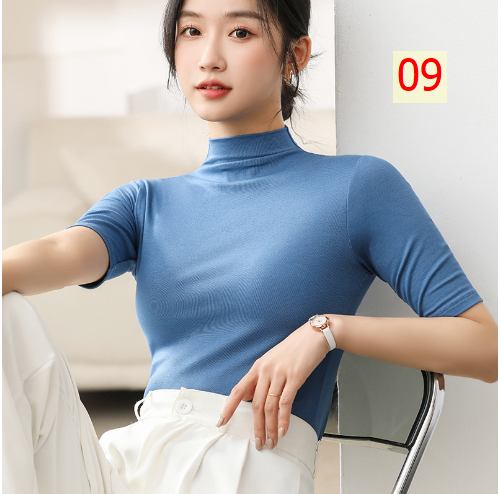 24HA267.01 - ÁO TAY LỬNG CỔ 3P NỮ